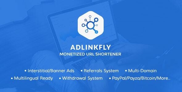 AdLinkFly v6.4.0 – Monetized URL Shortener