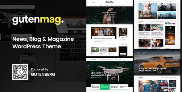 GutenMag – Gutenberg WordPress Theme for Magazine and Blog