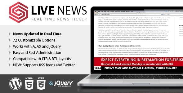 Live News – Real Time News Ticker