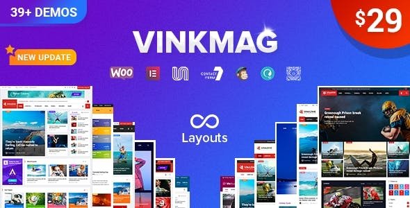 Vinkmag – Multi-concept Creative Newspaper Magazine WordPress Theme